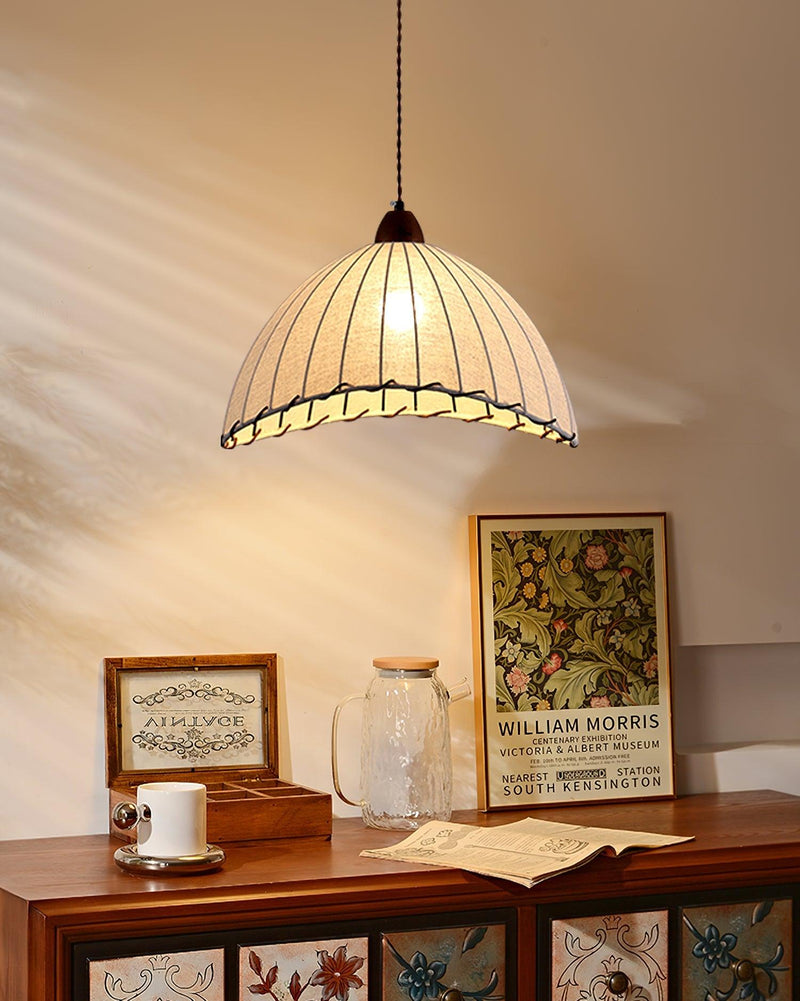Nowoczesna Lampa Wisząca z Drewna w Stylu Nature