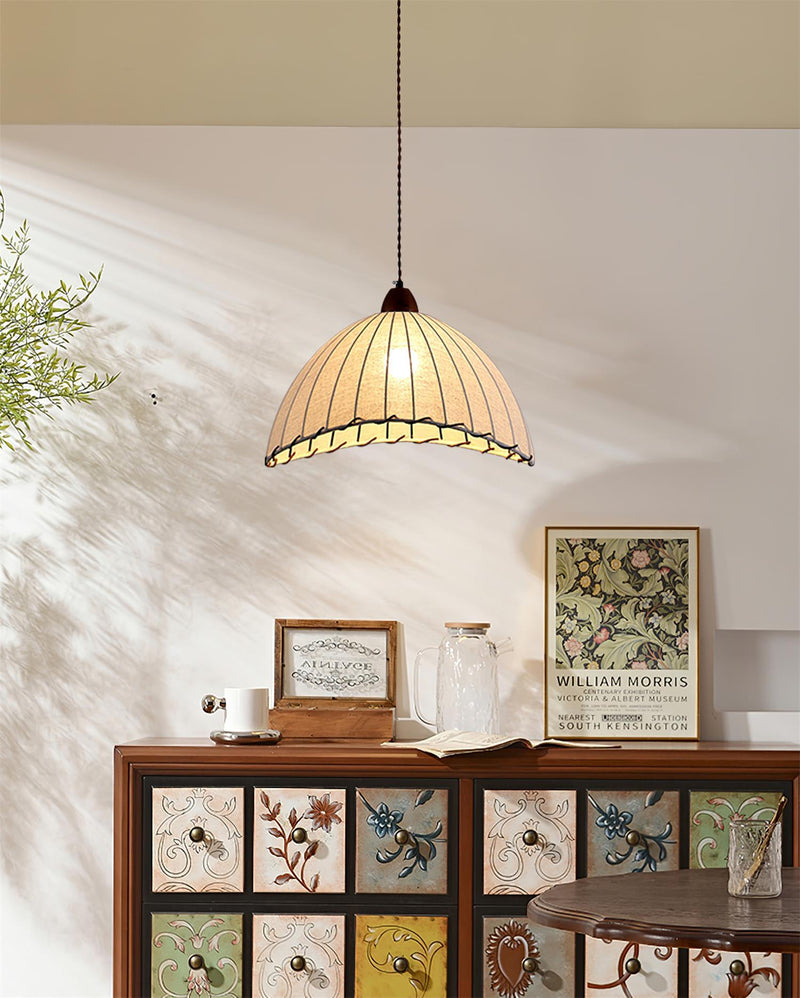 Nowoczesna Lampa Wisząca z Drewna w Stylu Nature