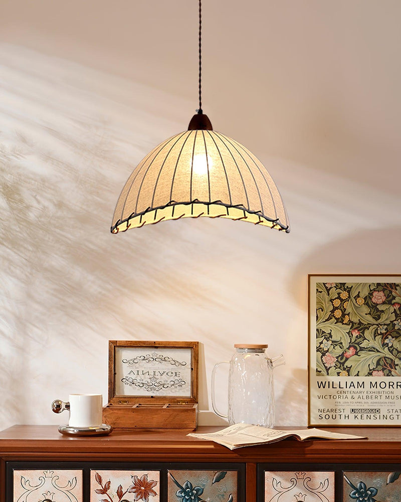 Nowoczesna Lampa Wisząca z Drewna w Stylu Nature