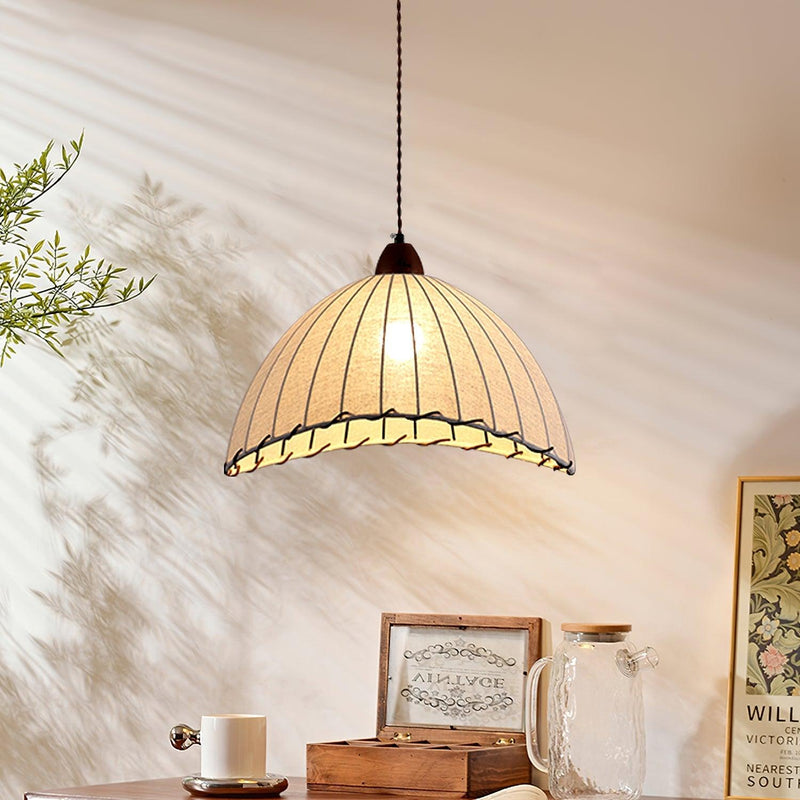 Nowoczesna Lampa Wisząca z Drewna w Stylu Nature