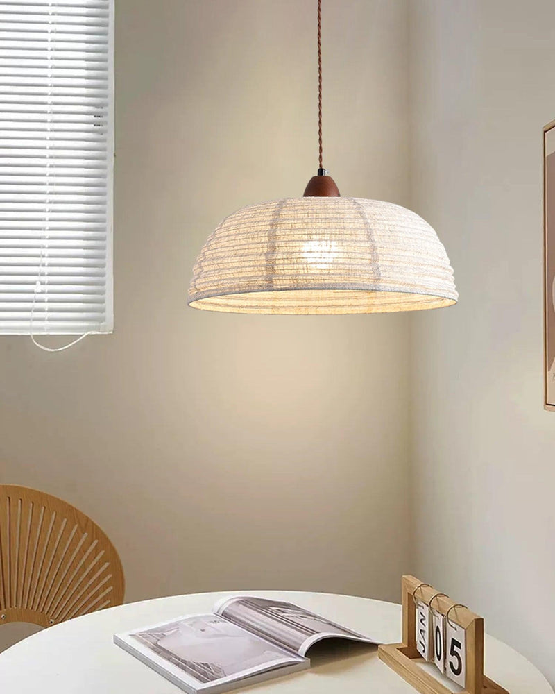Nowoczesna Lampa Wisząca z Drewna w Stylu Nature