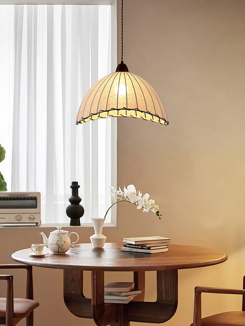Nowoczesna Lampa Wisząca z Drewna w Stylu Nature