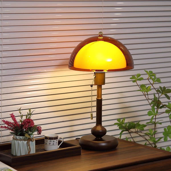 Zabytkowa Lampa Stołowa w Stylu Vintage z Ciepłym Światłem LED – Elegancka Lampy Stołowe do Salonu i Sypialni 0