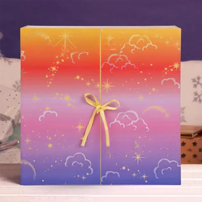 Zestaw włóczek adwentowych na 25 dni – kompletny zestaw do robienia na drutach z wysokiej jakości włóczki do kreatywnych projektów 2