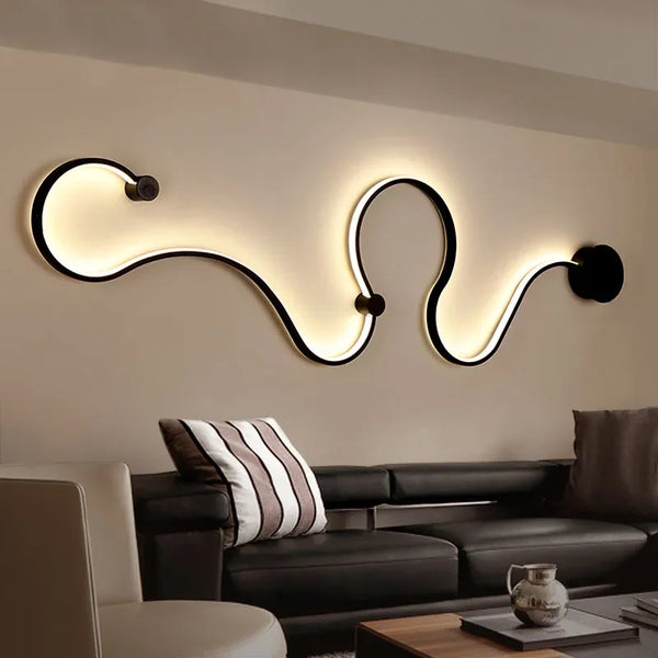 Designerska Lampa LED na Ścianę w Stylu Urban Chic
