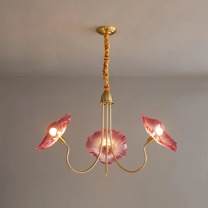 Żyrandol Lotus Leaf z Regulacją Wysokości – Elegancki Żyrandol do Salonu i Jadalni z Miękkim Światłem LED 7
