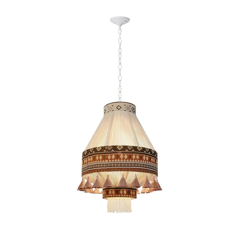 Stylowa Lampa Wisząca z Elementami Boho Artystyczny Design i Subtelne Światło