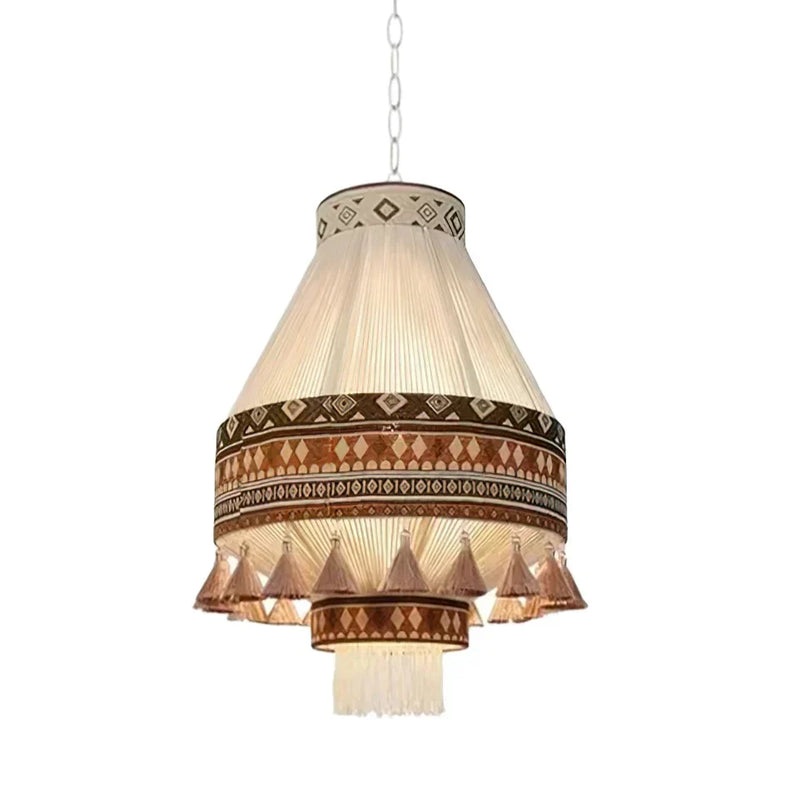Stylowa Lampa Wisząca z Elementami Boho Artystyczny Design i Subtelne Światło