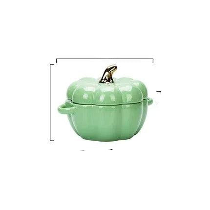 Stylowa Ceramiczna Miska Dyniowa do Serwowania Potraw