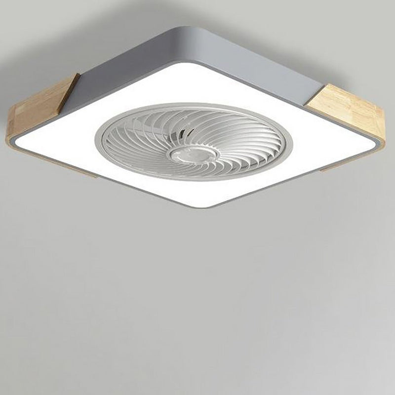 Zintegrowana Lampa i Wentylator Sufitowy LED Bez Łopatek z Pilotem