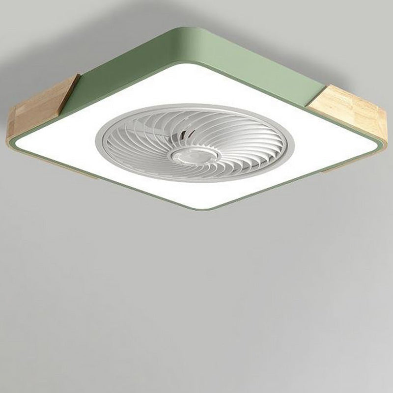 Zintegrowana Lampa i Wentylator Sufitowy LED Bez Łopatek z Pilotem
