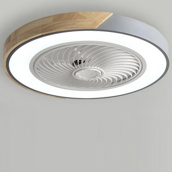 Zintegrowana Lampa i Wentylator Sufitowy LED Bez Łopatek z Pilotem