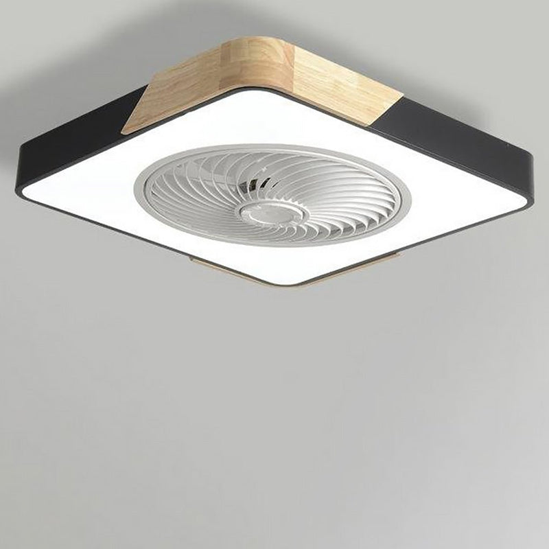 Zintegrowana Lampa i Wentylator Sufitowy LED Bez Łopatek z Pilotem