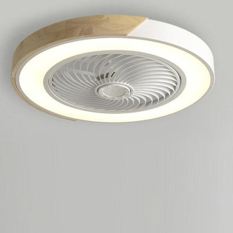 Zintegrowana Lampa i Wentylator Sufitowy LED Bez Łopatek z Pilotem