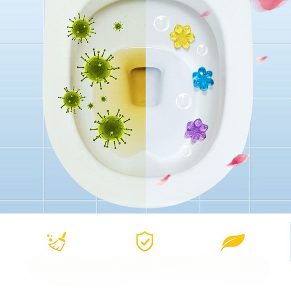 Żel do WC z Kwiatowym Zapachem i Funkcją Odświeżacza Powietrza