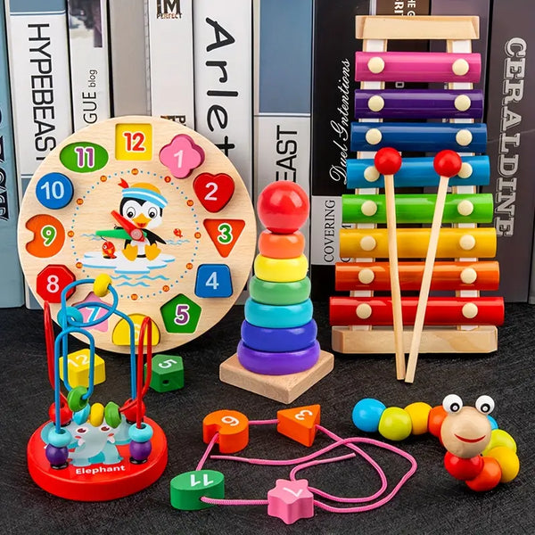 Zabawka Edukacyjna 5w1 w Stylu Montessori – Idealna do Wczesnej Nauki