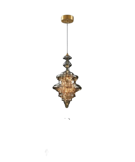 Eleganckie miedziane lampy wiszące z motywem świetlików