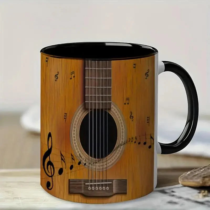 Ceramiczny Kubek z Motywem Gitary