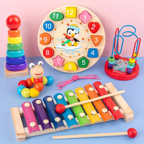 Zabawka Edukacyjna 5w1 w Stylu Montessori – Idealna do Wczesnej Nauki