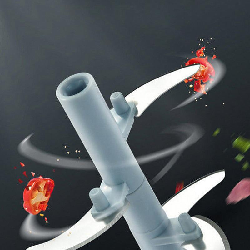 Ręczny rozdrabniacz do warzyw z linką do szybkiego siekania czosnku i cebuli