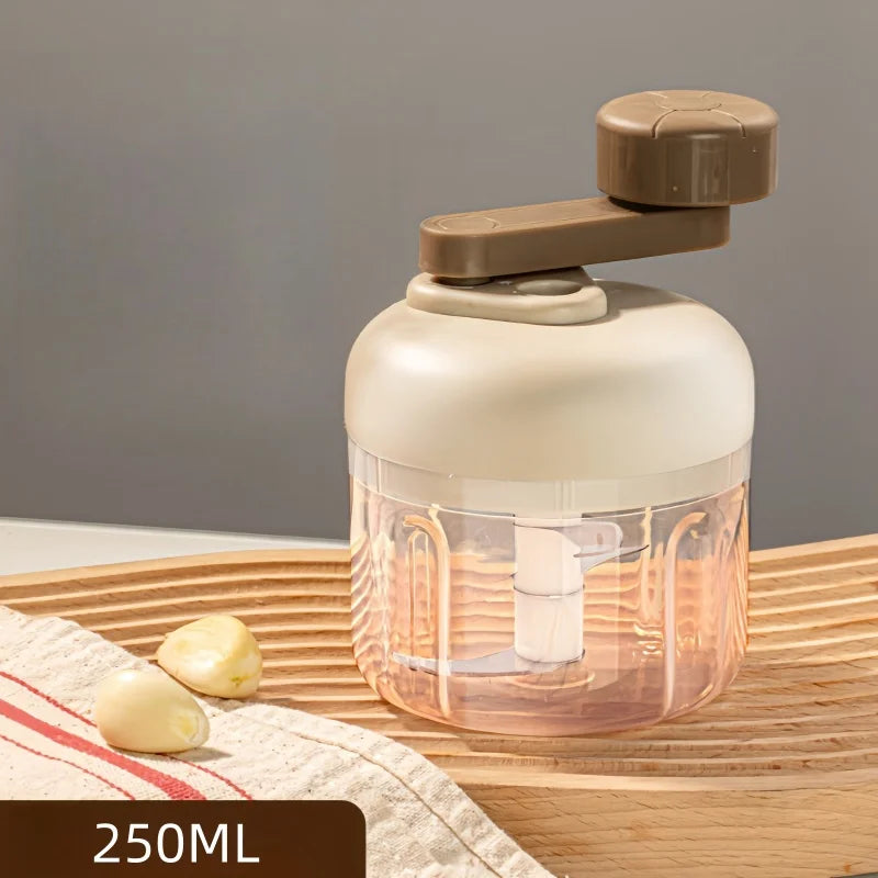 Ręczny młynek do żywności z przyciskiem do szybkiego siekania i mielenia