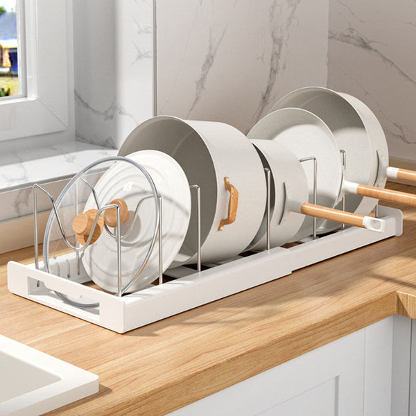 Regulowany stojak na garnki do łatwego przechowywania naczyń