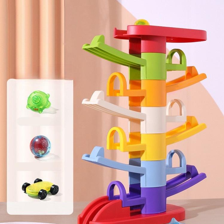 Kreatywna Zjeżdżalnia z Ruchomymi Poziomami