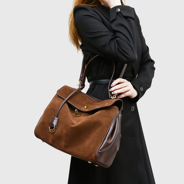 Damska torba zamszowa na ramię jesień zima crossbody