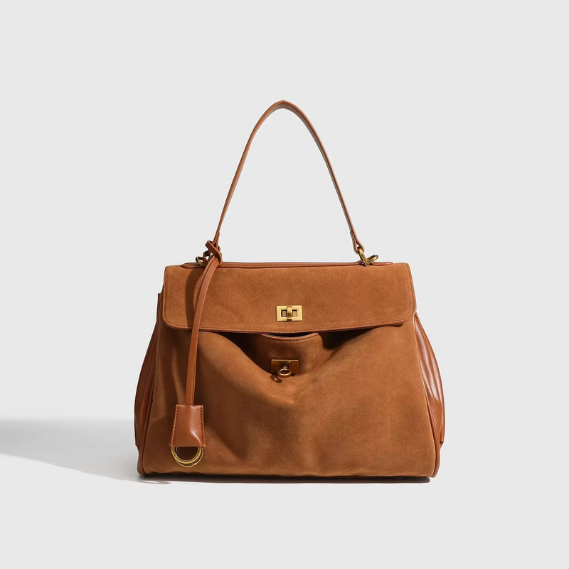 Damska torba zamszowa na ramię jesień zima crossbody