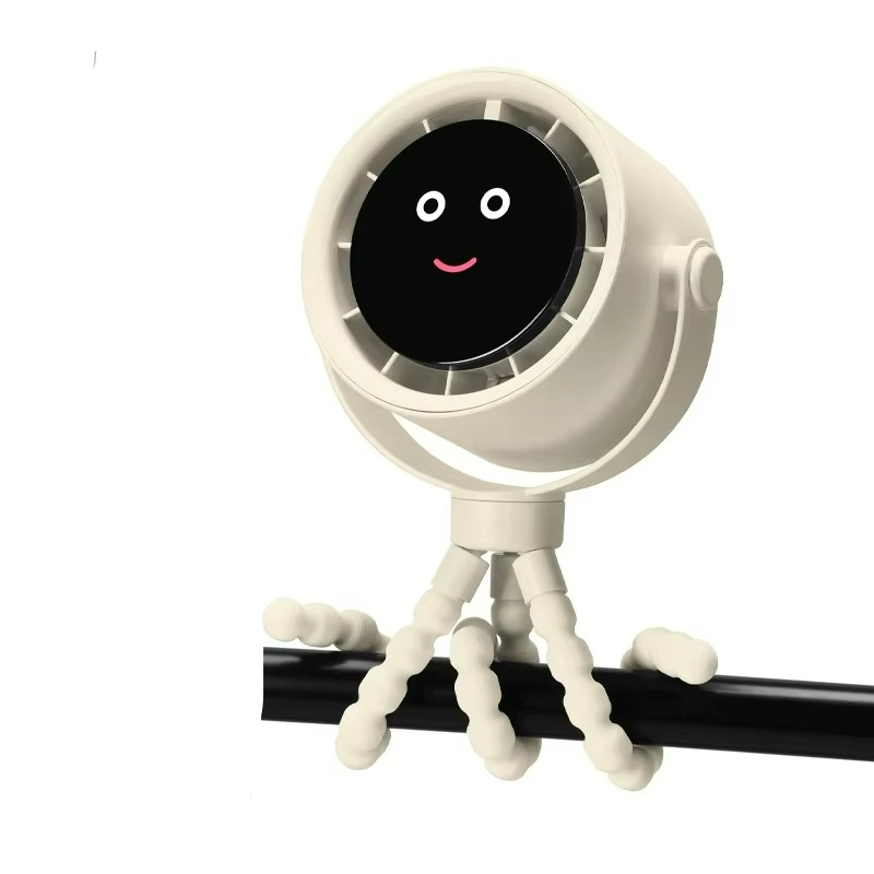 Mini Wentylator USB z Akumulatorem , Elastyczne Mocowanie i Mobilność