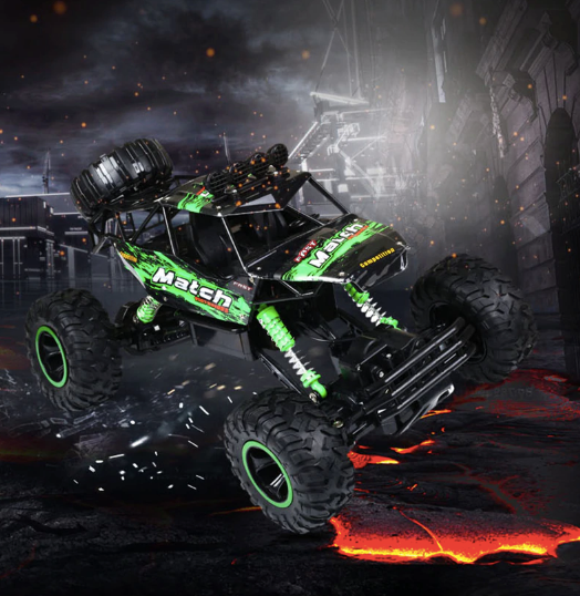 Wytrzymały monster truck zdalnie sterowany na terenowe przygody