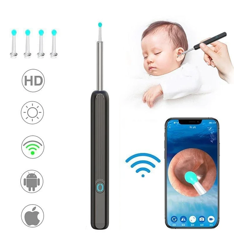 Oczyszczacz Uszu z Kamerą Endoskopową 1080P
