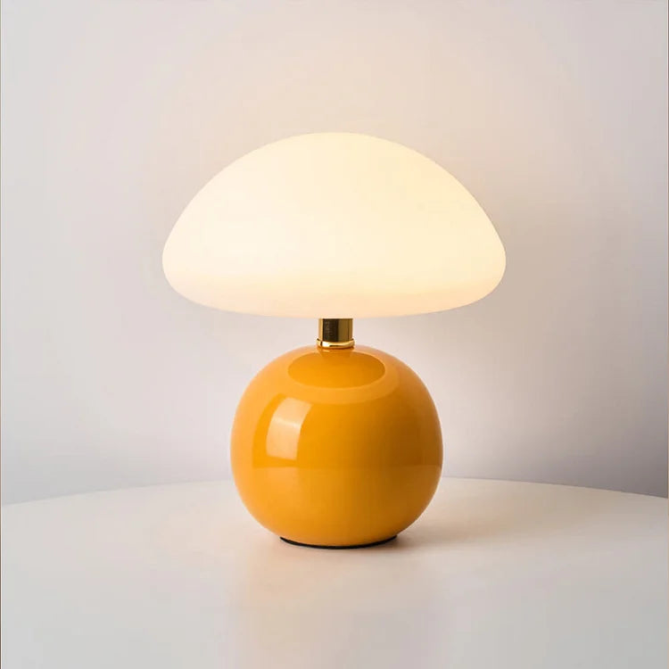 Elegancka Ceramiczna Lampa Grzybek w Stylu Francuskim