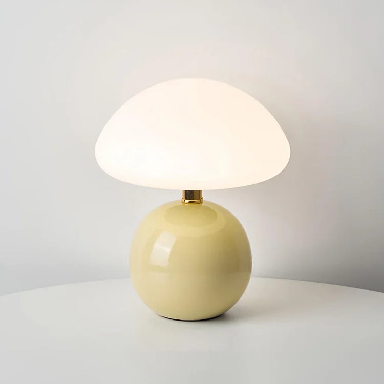 Elegancka Ceramiczna Lampa Grzybek w Stylu Francuskim