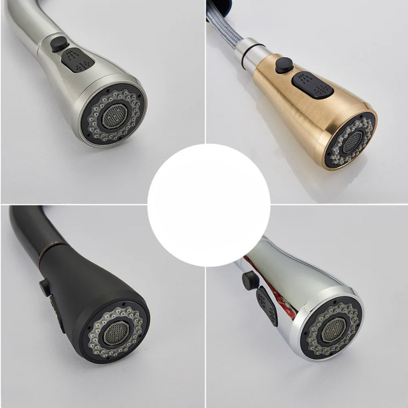 Nowoczesny Kran Kuchenny z Ruchomą Wylewką i Powłoką Niklową