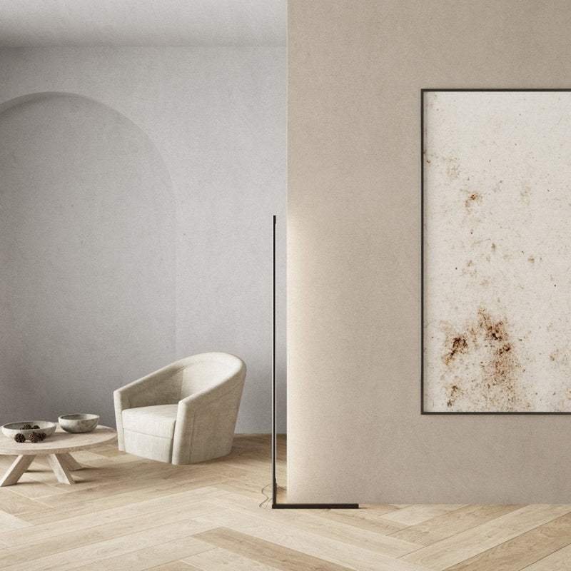 Nowoczesna lampa podłogowa LED z zdalnym sterowaniem