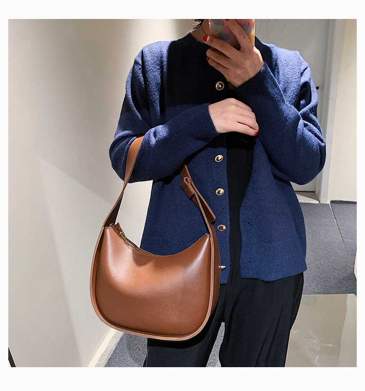Torebka na Ramię Hobo w Stylu Minimalistycznym