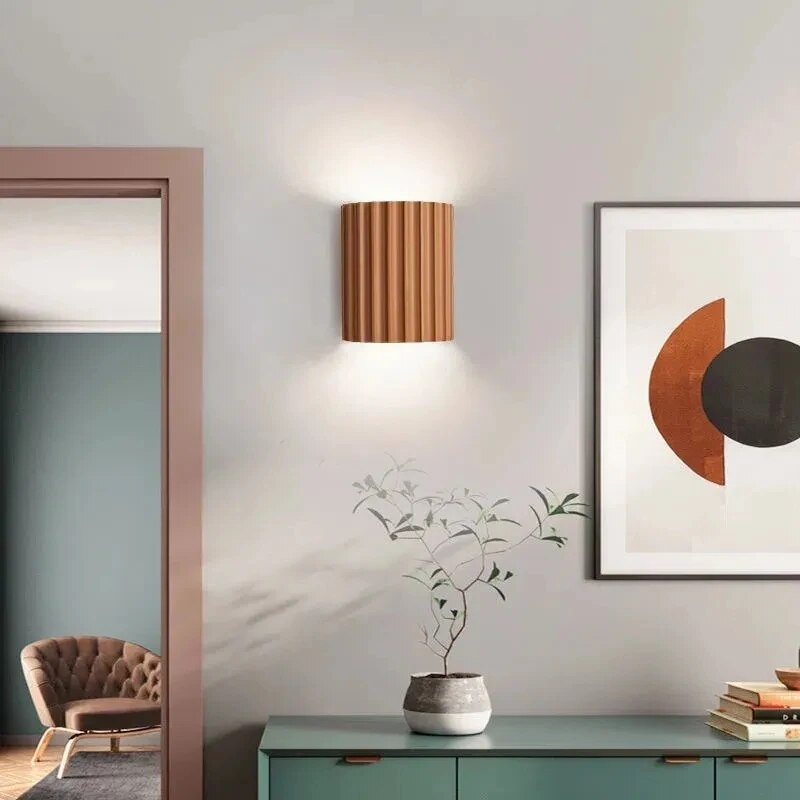 Dekoracyjne Lampy Ścienne z Eleganckiego Materiału Żywicznego