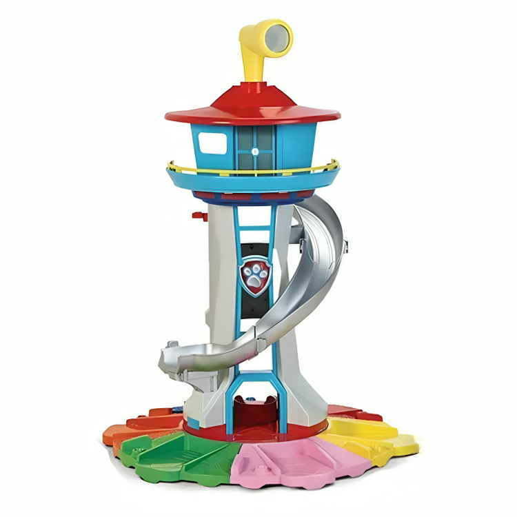 Plac Zabaw Wzór Wewnętrzny z Figurkami i Wesołą Zjeżdżalnią