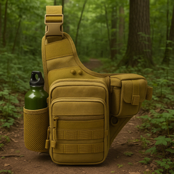 Wytrzymała Torba Crossbody z Wieloma Kieszeniami