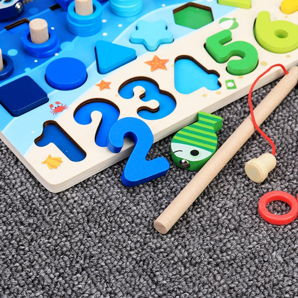 Kreatywna gra edukacyjna dla dzieci z tablicą aktywności Montessori