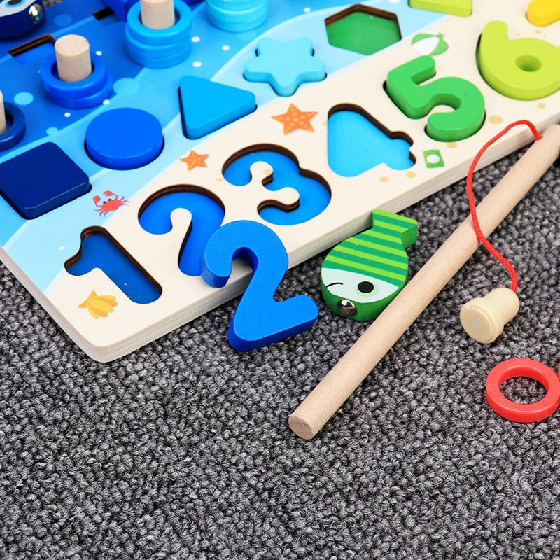 Kreatywna gra edukacyjna dla dzieci z tablicą aktywności Montessori