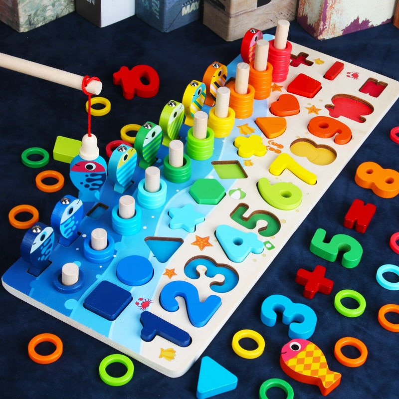Kreatywna gra edukacyjna dla dzieci z tablicą aktywności Montessori