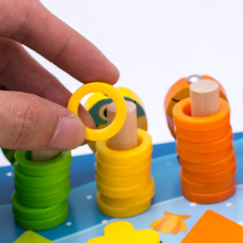Kreatywna gra edukacyjna dla dzieci z tablicą aktywności Montessori