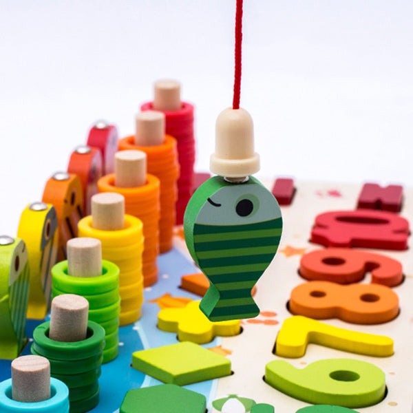 Kreatywna gra edukacyjna dla dzieci z tablicą aktywności Montessori
