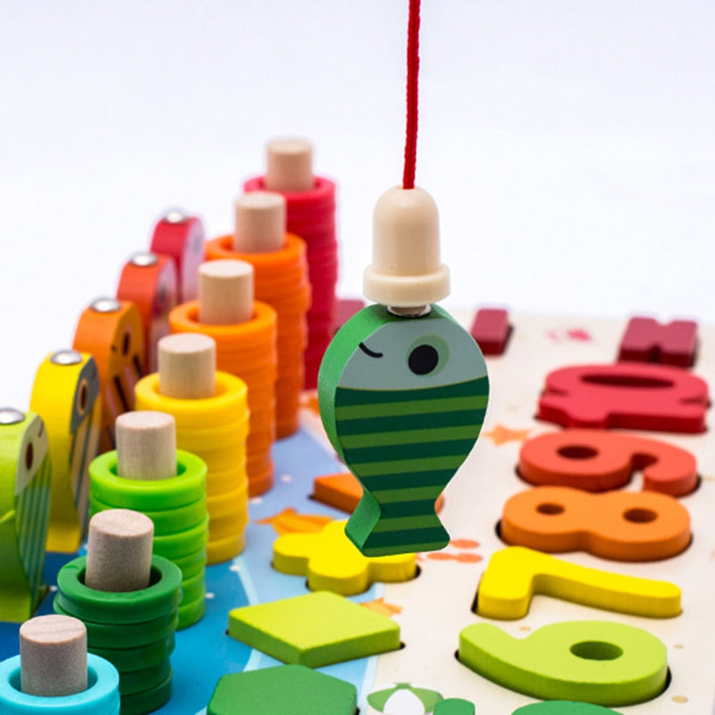 Kreatywna gra edukacyjna dla dzieci z tablicą aktywności Montessori