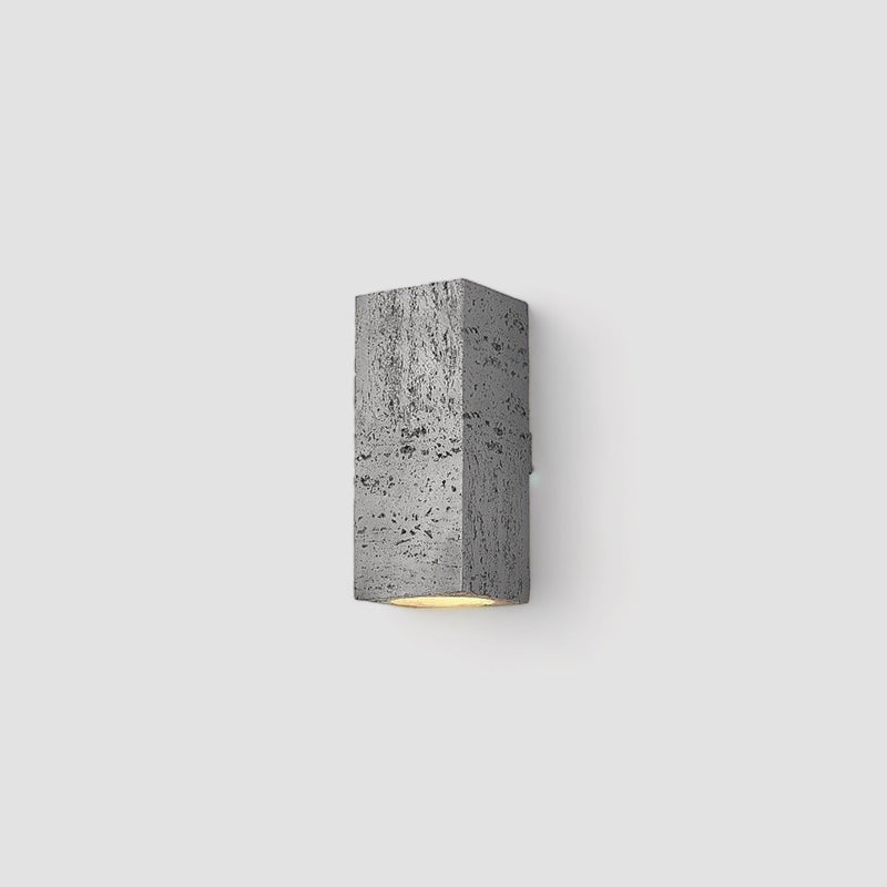 Cementowy Kinkiet Ścienny z Minimalistyczną Estetyką Wabi-Sabi