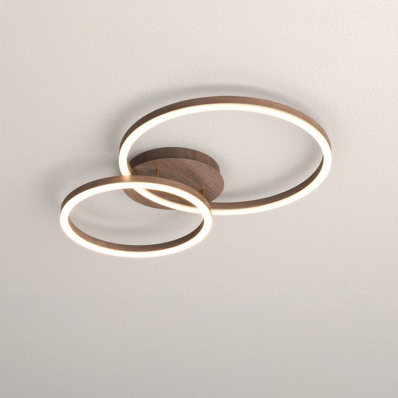 Plafon LED z Ozdobnymi Pierścieniami 55x50cm - 32W