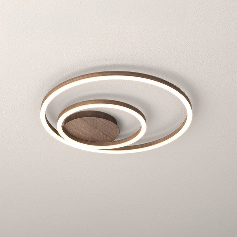 Plafon LED z Ozdobnymi Pierścieniami 55x50cm - 32W