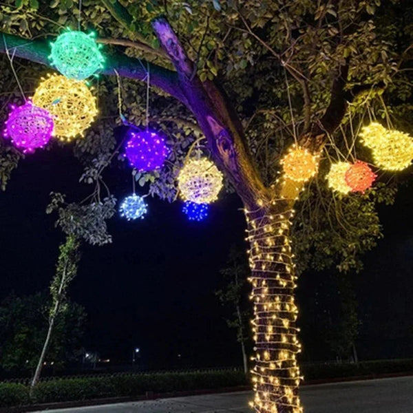 Lampki LED Kule Świetlne Wzór Nastrojowe Oświetlenie do Ogrodu i Domu